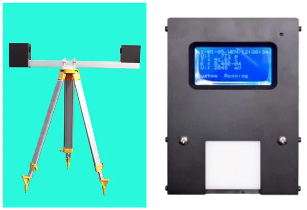 Portable tunnel light transmittance visibility detector